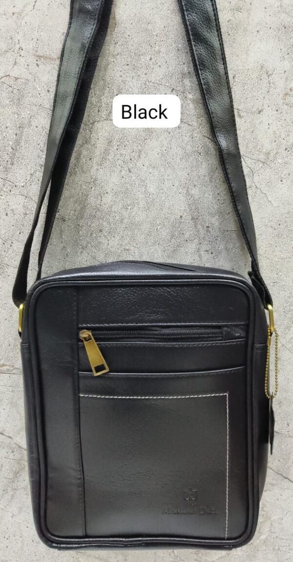 Leather Craft Premium Leather Messenger Bag With Black Color