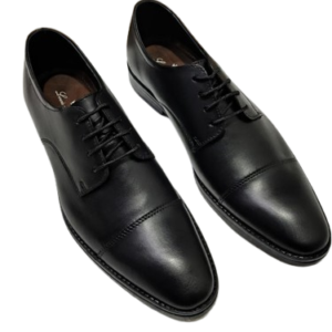Clarks Men’s Premium Black Leather Oxford Shoes – Formal Lace-Up for Business and Events