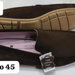 Leather Craft Brown Suede Leather Loafers For Men