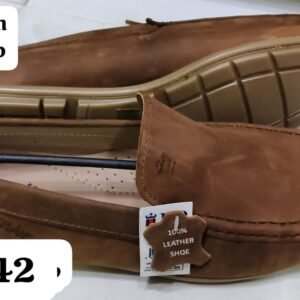 Leather Craft Light Brown Oilpulup Leather Loafers For Men
