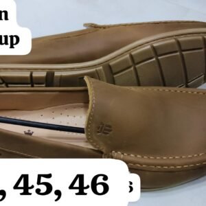Leather Craft Light Tan Oilpulup Leather Loafers For Men