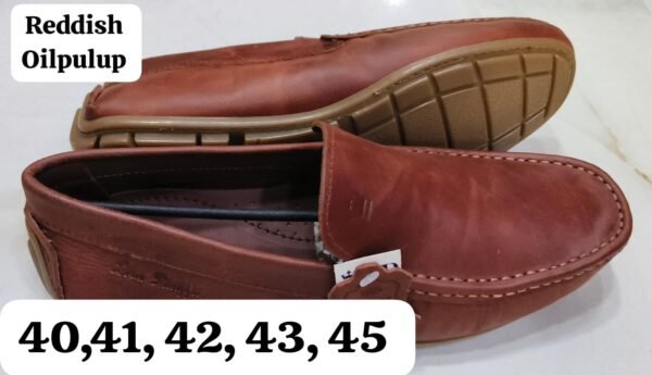 Leather Craft Reddish Oilpulup Classic  Leather Loafers For Men