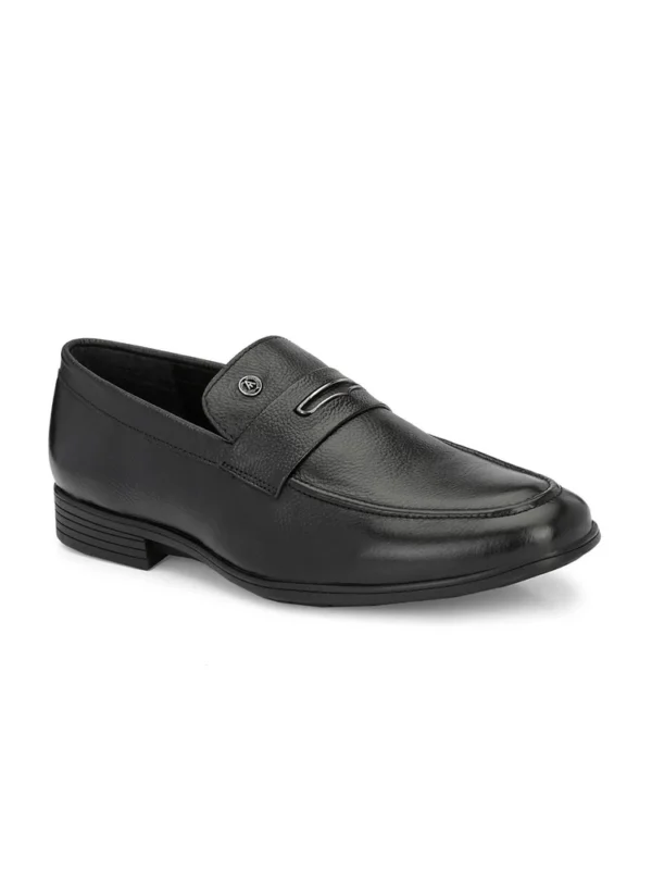 ALBERTO TORRESI GENUINE LEATHER BLACK SLIPON FORMAL SHOES FOR MEN - Image 5