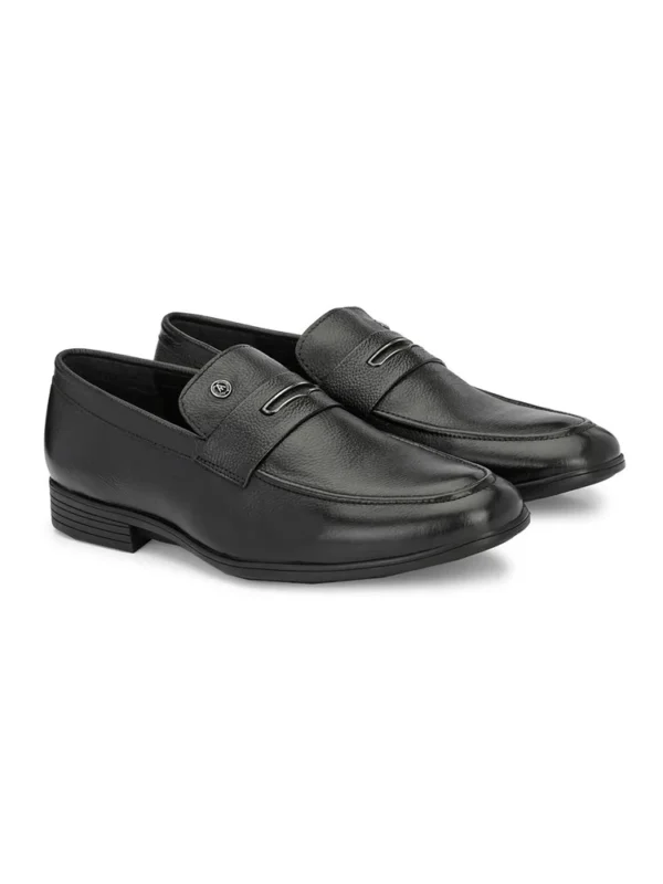 ALBERTO TORRESI GENUINE LEATHER BLACK SLIPON FORMAL SHOES FOR MEN - Image 3