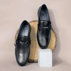 RED LABEL BLACK FORMAL SHOES FOR MEN
